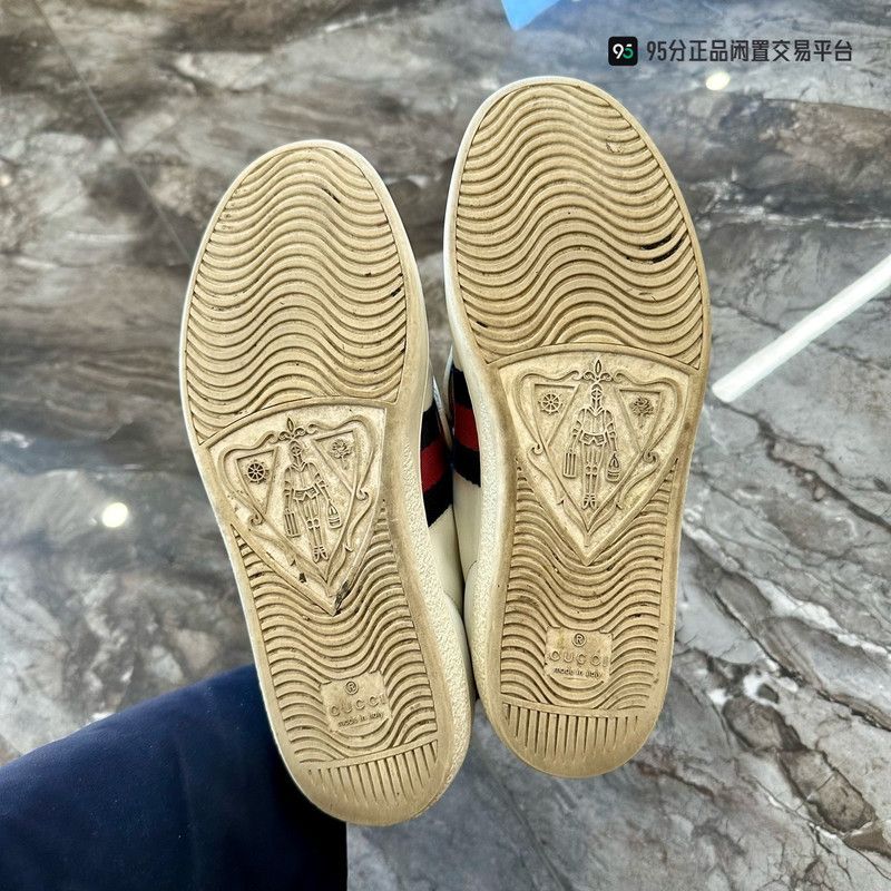 Gucci Gucci Casual White Sneakers with Pineapple Design 0079 Size US 6.5 / IT 36.5 - 4 Thumbnail