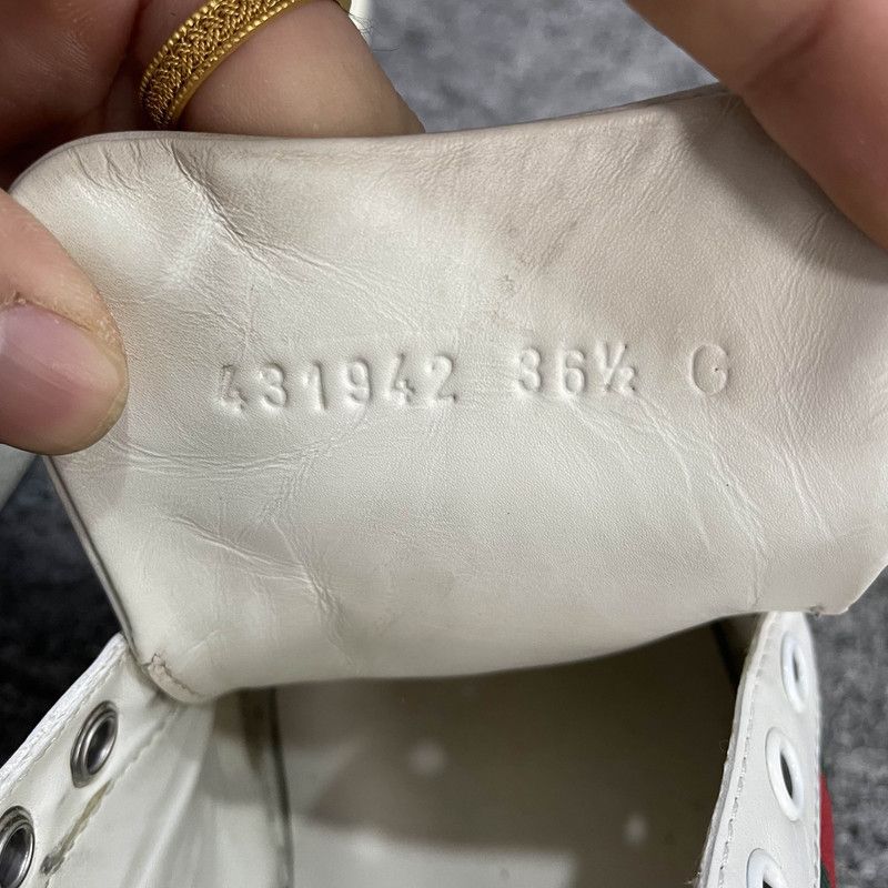 Gucci Gucci Ace Embroidered Fashion Sneakers for Women 0079 Size US 6.5 / IT 36.5 - 5 Thumbnail