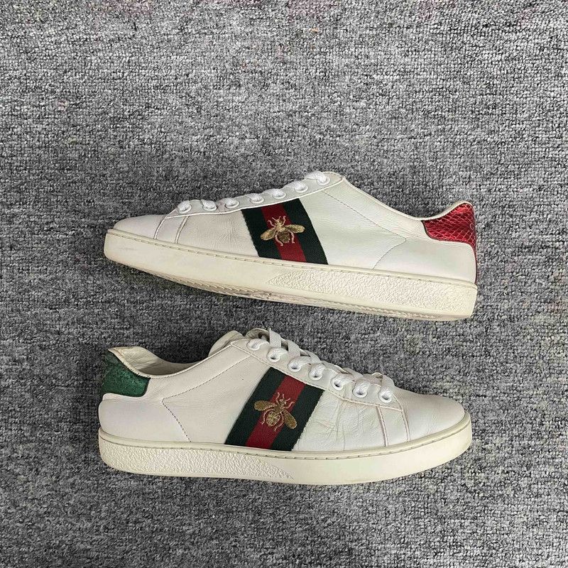 Gucci Gucci Ace Embroidered Fashion Sneakers for Women 0079 Size US 6.5 / IT 36.5 - 11 Thumbnail