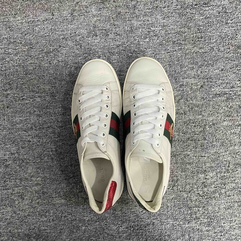 Gucci Gucci Ace Embroidered Fashion Sneakers for Women 0079 Size US 6.5 / IT 36.5 - 13 Thumbnail