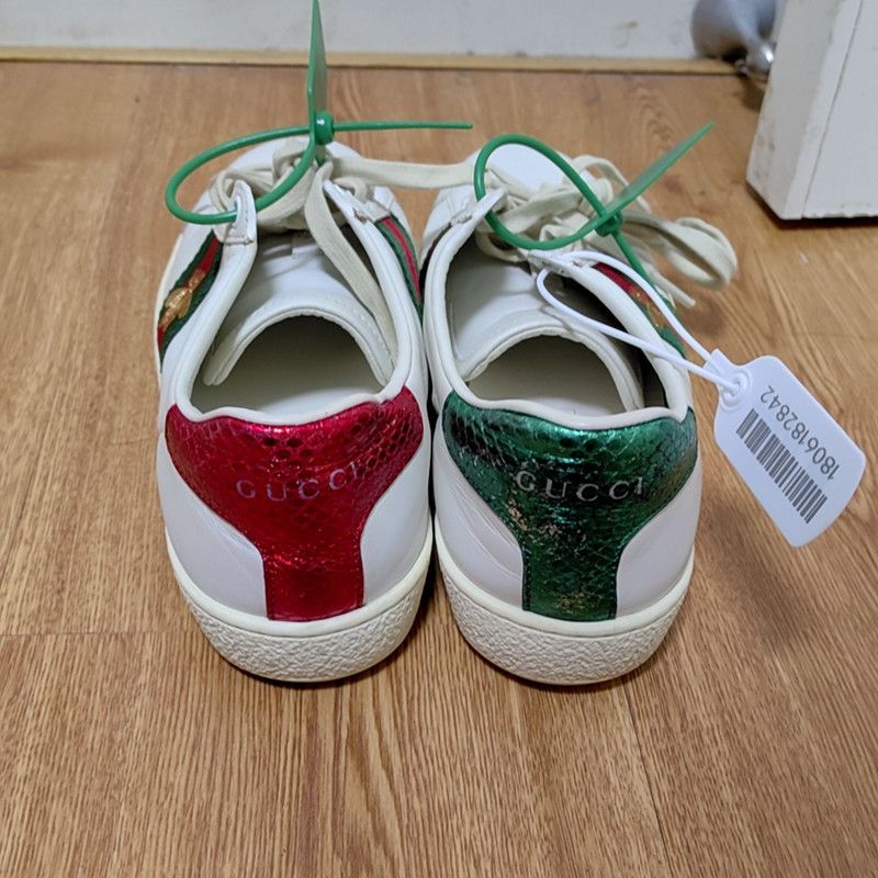 Gucci Gucci Ace Embroidered Fashion Sneakers for Women 0079 Size US 5 / IT 35 - 3 Thumbnail