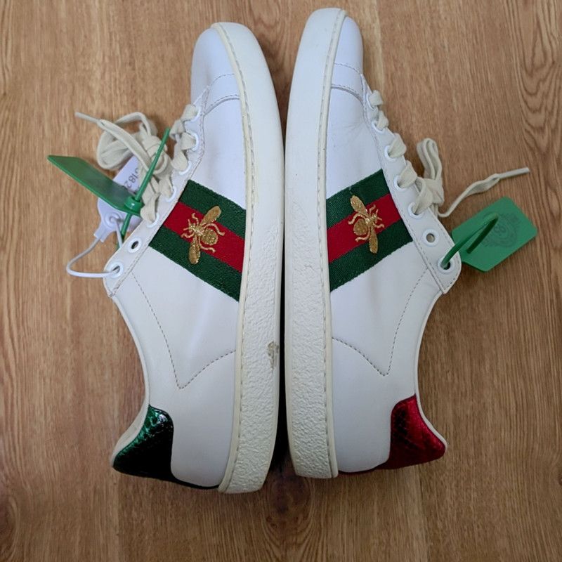 Gucci Gucci Ace Embroidered Fashion Sneakers for Women 0079 Size US 5 / IT 35 - 6 Thumbnail