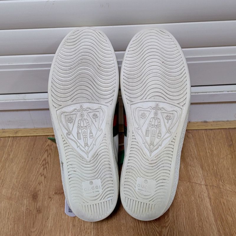 Gucci Gucci Ace Embroidered Fashion Sneakers for Women 0079 Size US 5 / IT 35 - 4 Thumbnail