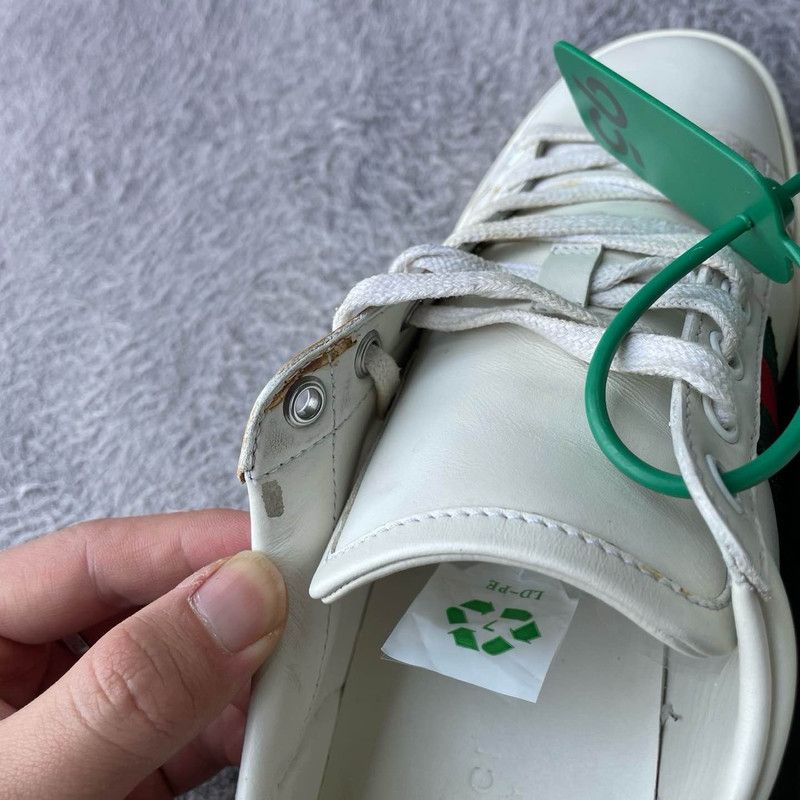 Gucci Gucci ACE Leather Studded Sneakers for Women 0079 Size US 6.5 / IT 36.5 - 9 Thumbnail