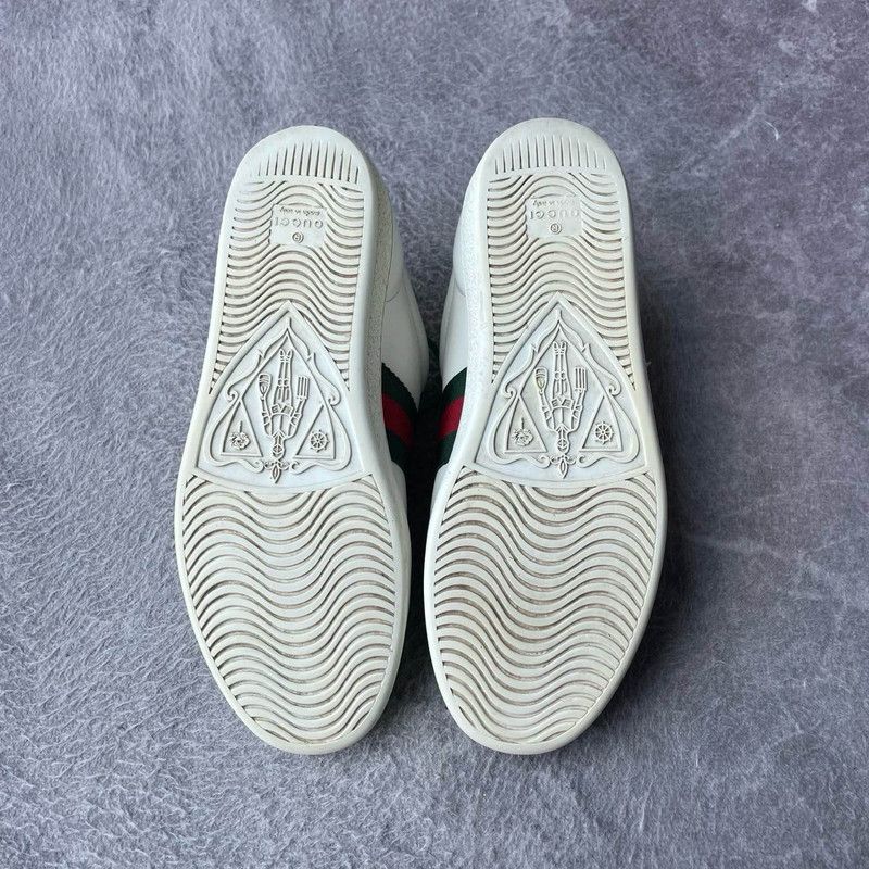 Gucci Gucci ACE Leather Studded Sneakers for Women 0079 Size US 6.5 / IT 36.5 - 4 Thumbnail