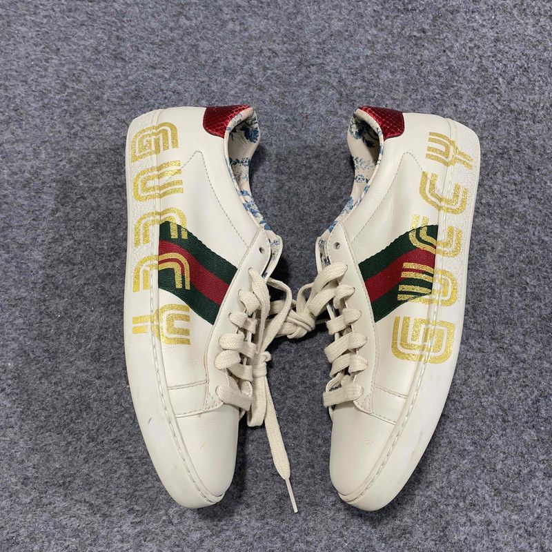 Gucci Gucci ACE Striped Low-Top Fashion Sneakers 0079 Size US 6.5 / IT 36.5 - 11 Thumbnail