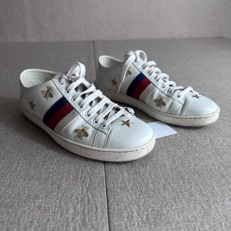 Gucci Gucci Ace Sneakers with Bees and Stars 0079 Size US 6.5 / IT 36.5 - 6 Thumbnail