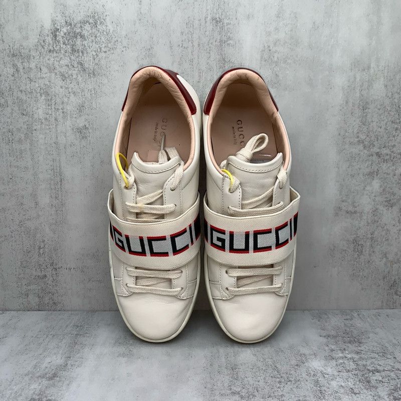 Gucci Gucci Ace Embroidered Lace-Up Fashion Sneakers 0079 Size US 6 / IT 36 - 8 Thumbnail