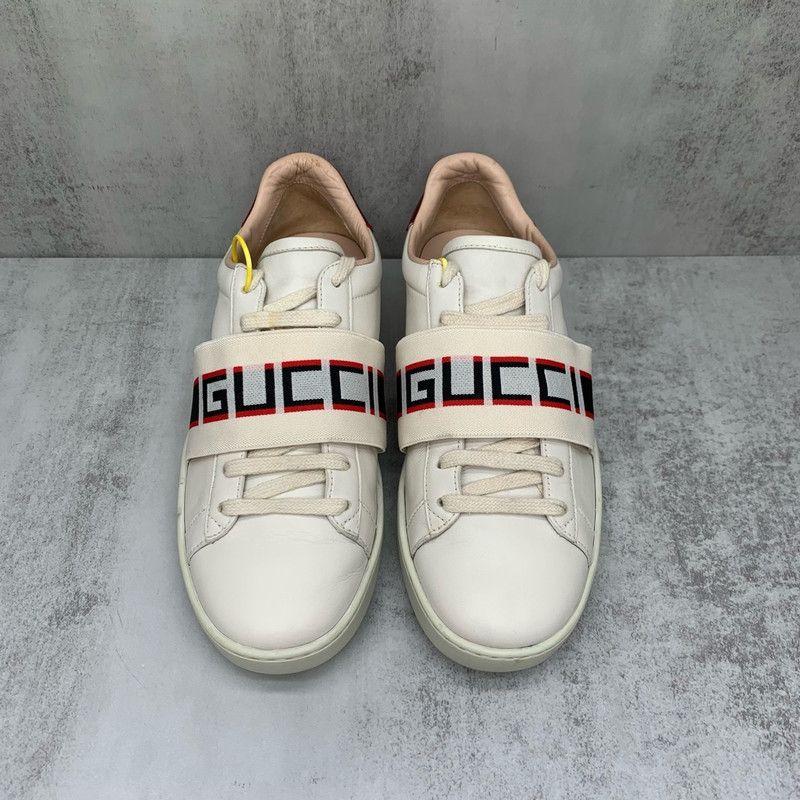 Gucci Gucci Ace Embroidered Lace-Up Fashion Sneakers 0079 Size US 6 / IT 36 - 2 Thumbnail