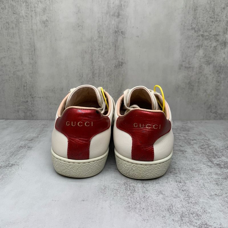 Gucci Gucci Ace Embroidered Lace-Up Fashion Sneakers 0079 Size US 6 / IT 36 - 3 Thumbnail