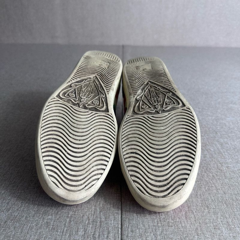 Gucci Gucci Strawberry Print Leather Low-Top Sneakers 0079 Size US 6 / IT 36 - 4 Thumbnail