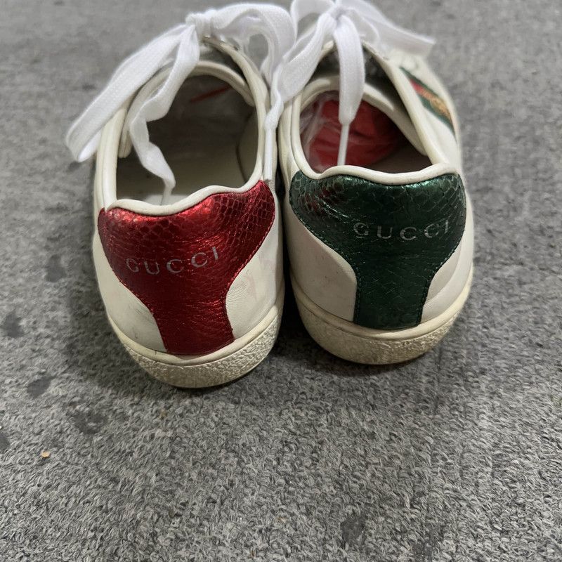 Gucci Gucci Ace Low-Top Sneakers with Bee Design 0079 Size US 6 / IT 36 - 3 Thumbnail