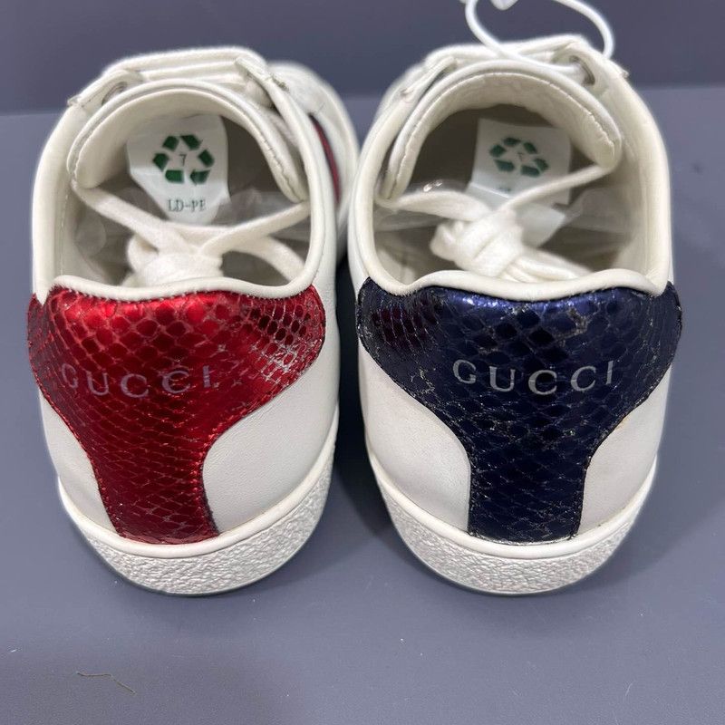 Gucci Gucci ACE Leather Casual Sneakers for Women 0079 Size US 4.5 / IT 34.5 - 9 Thumbnail