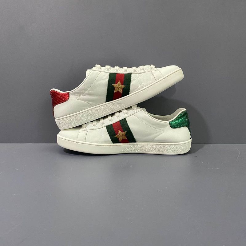 Gucci Gucci Ace Leather Pineapple Embroidered Sneakers 0079 Size US 8 / IT 38 - 7 Thumbnail
