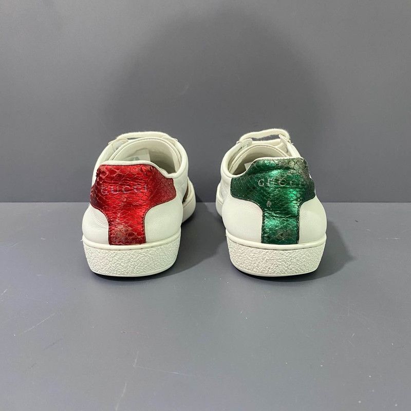 Gucci Gucci Ace Leather Pineapple Embroidered Sneakers 0079 Size US 8 / IT 38 - 3 Thumbnail