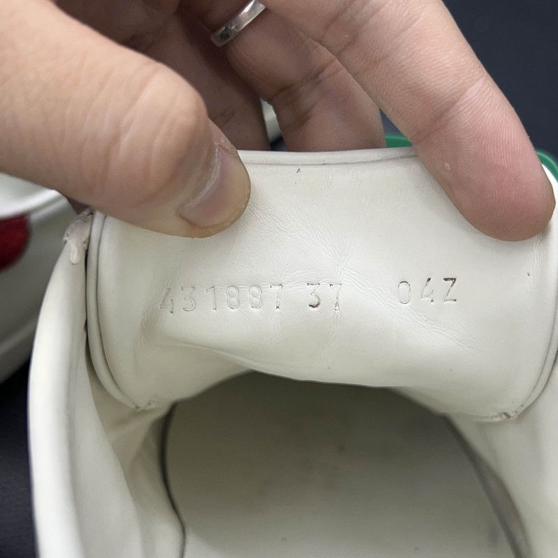 Gucci Gucci ACE Leather Studded Fashion Sneakers for Women 0079 Size US 6.5 / IT 36.5 - 5 Thumbnail