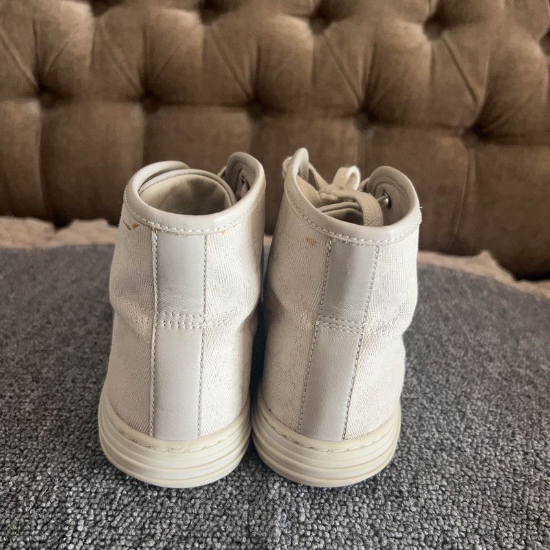 Gucci GUCCI High-Top Monogram Canvas Sneakers for Women 0079 Size US 5 / IT 35 - 3 Thumbnail