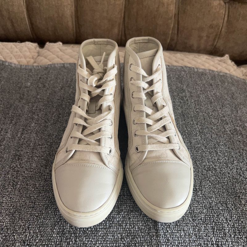 Gucci GUCCI High-Top Monogram Canvas Sneakers for Women 0079 Size US 5 / IT 35 - 2 Thumbnail