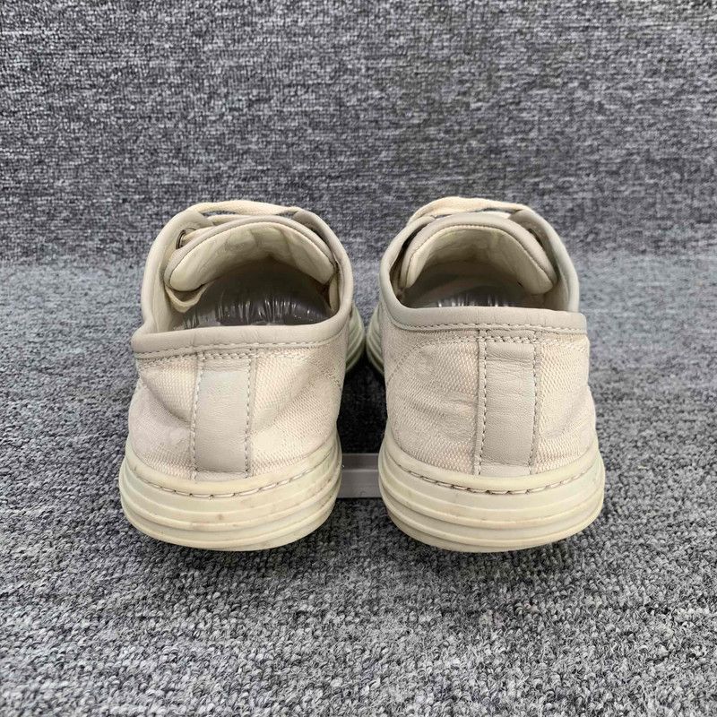 Gucci Gucci Beige Canvas GG Logo Low-Top Sneakers 0079 Size US 6 / IT 36 - 3 Thumbnail