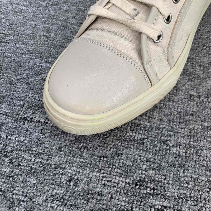 Gucci Gucci Beige Canvas GG Logo Low-Top Sneakers 0079 Size US 6 / IT 36 - 9 Thumbnail