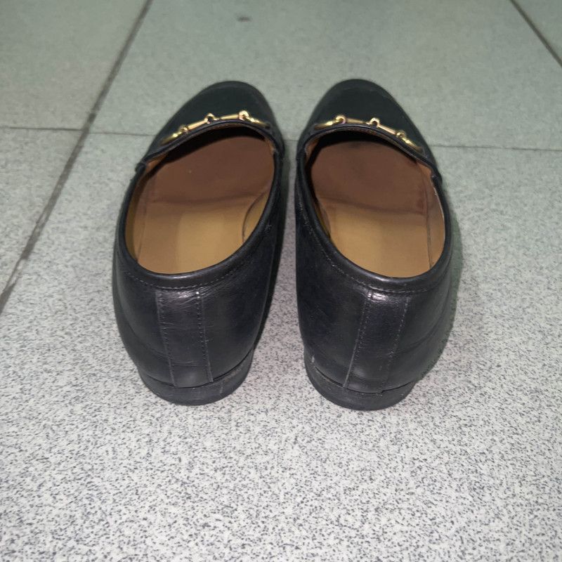 Gucci Gucci Black Leather Slip-On Loafers for Women 0079 Size US 6 / IT 36 - 3 Thumbnail