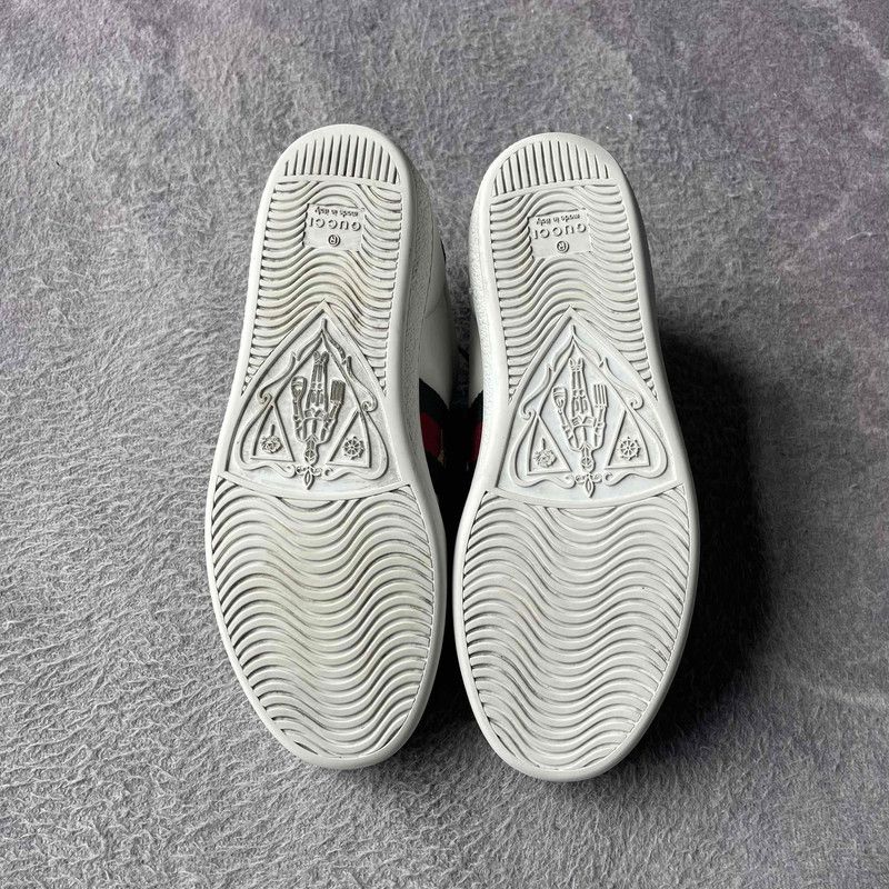 Gucci Gucci ACE Leather Pineapple Embroidery Sneakers 0079 Size US 8 / IT 38 - 4 Thumbnail