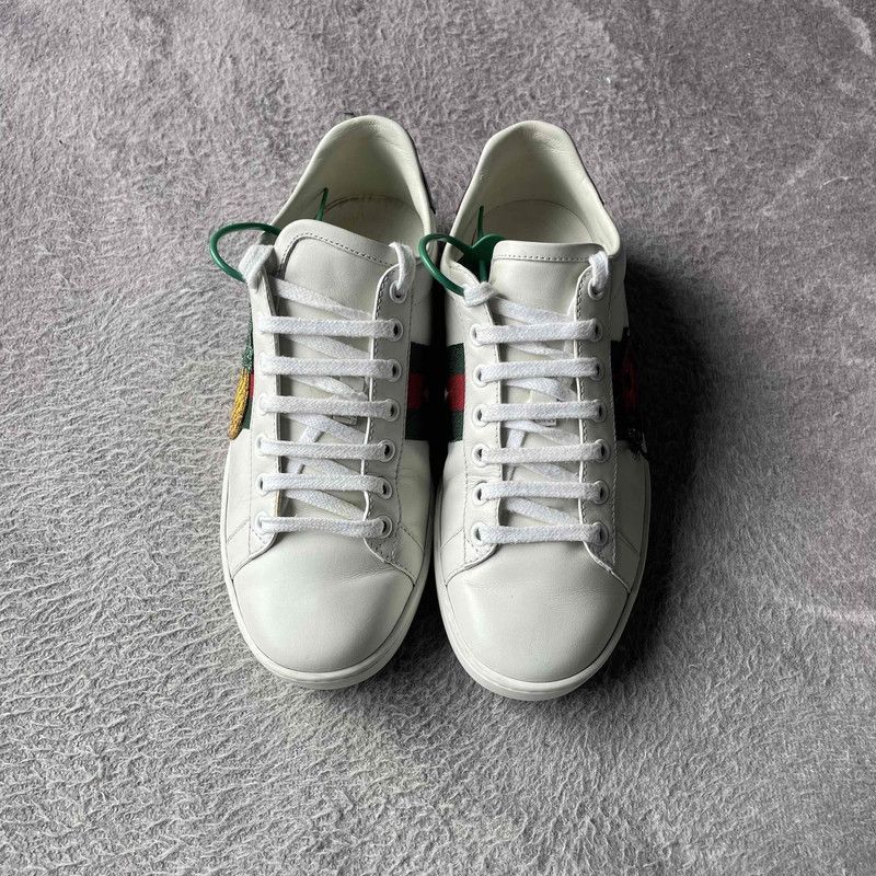 Gucci Gucci ACE Leather Pineapple Embroidery Sneakers 0079 Size US 8 / IT 38 - 2 Thumbnail