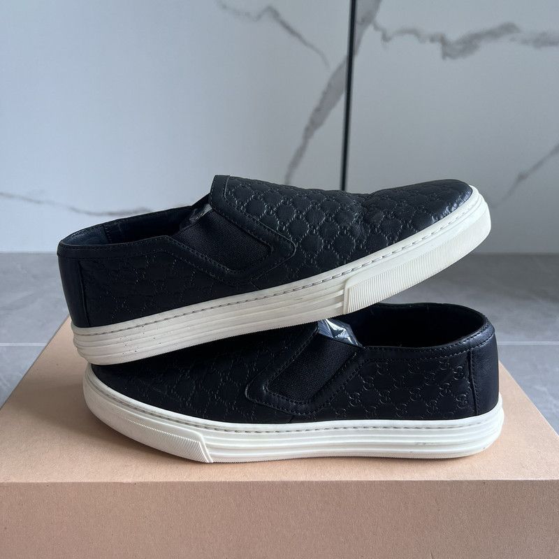 Gucci Gucci Stylish Black Slip-On Sneakers for Women 0079 Size US 5 / IT 35 - 8 Thumbnail