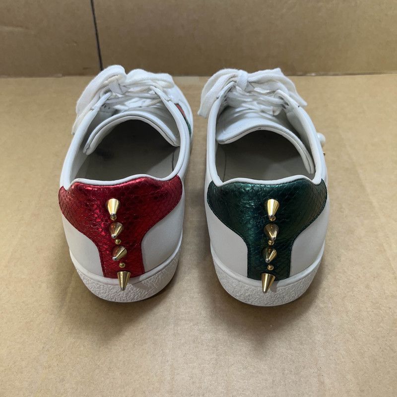 Gucci Gucci Ace Studded Fashion Sneakers for Women 0079 Size US 6.5 / IT 36.5 - 3 Thumbnail
