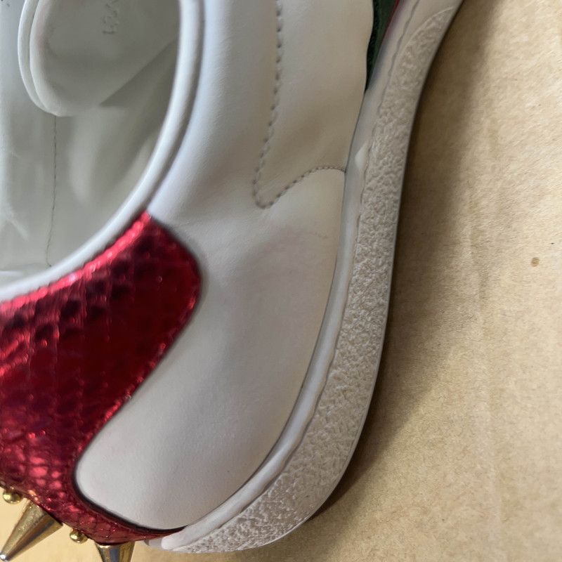 Gucci Gucci Ace Studded Fashion Sneakers for Women 0079 Size US 6.5 / IT 36.5 - 6 Thumbnail