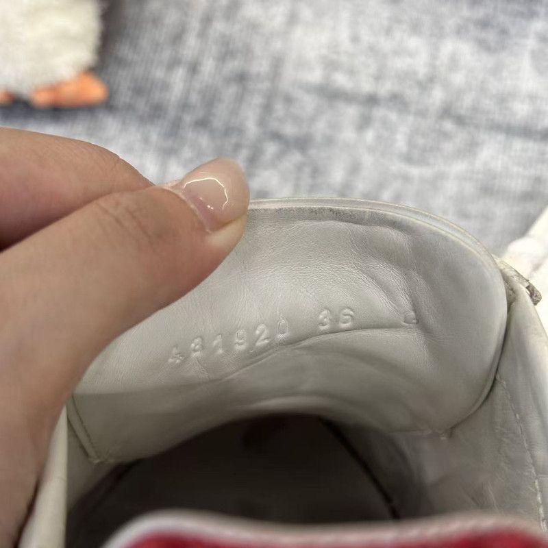 Gucci Gucci Ace Leather Sneakers with Pineapple Embroidery 0079 Size US 5 / IT 35 - 5 Thumbnail