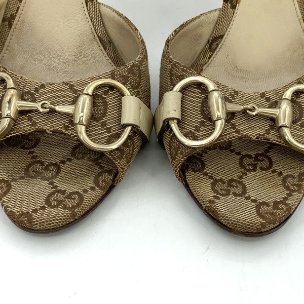 Gucci GUCCI Logo Embellished High Heels Sandals 0079 Size US 7.5 / IT 37.5 - 8 Thumbnail