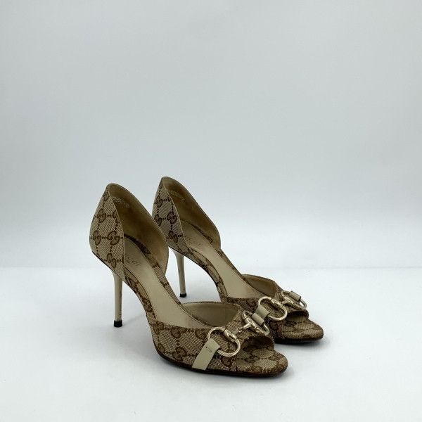 Gucci GUCCI Logo Embellished High Heels Sandals 0079 Size US 7.5 / IT 37.5 - 2 Thumbnail