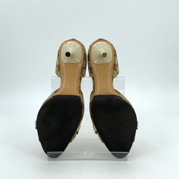 Gucci GUCCI Logo Embellished High Heels Sandals 0079 Size US 7.5 / IT 37.5 - 5 Thumbnail