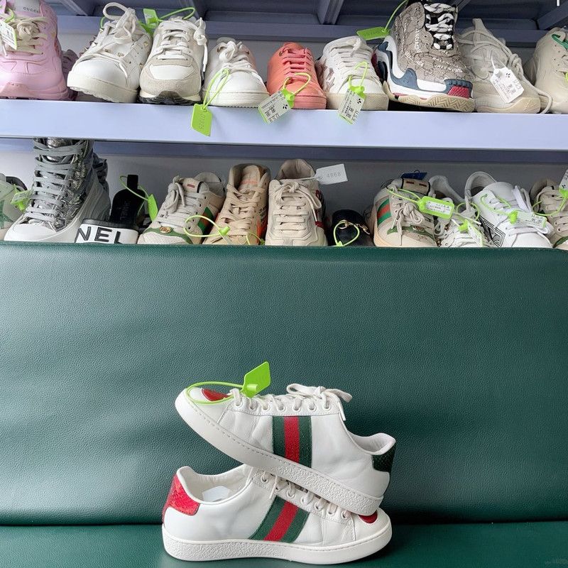 Gucci Gucci Ace White Fashion Sneakers for Women 0079 Size US 4.5 / IT 34.5 - 7 Thumbnail