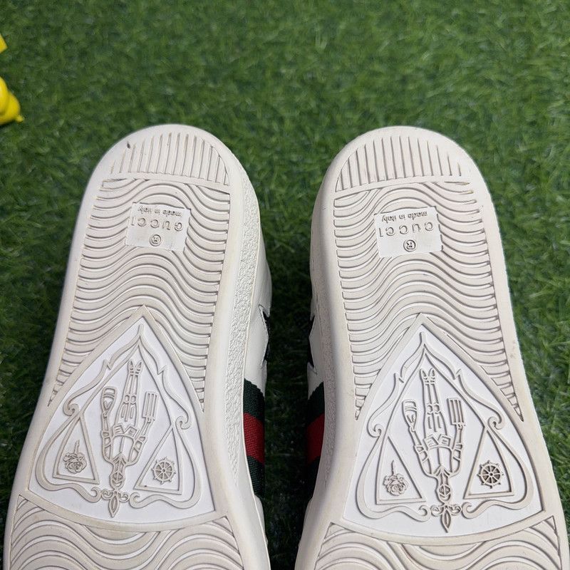 Gucci Gucci Ace Leather Star Low-Top Sneakers 0079 Size US 6 / IT 36 - 7 Thumbnail