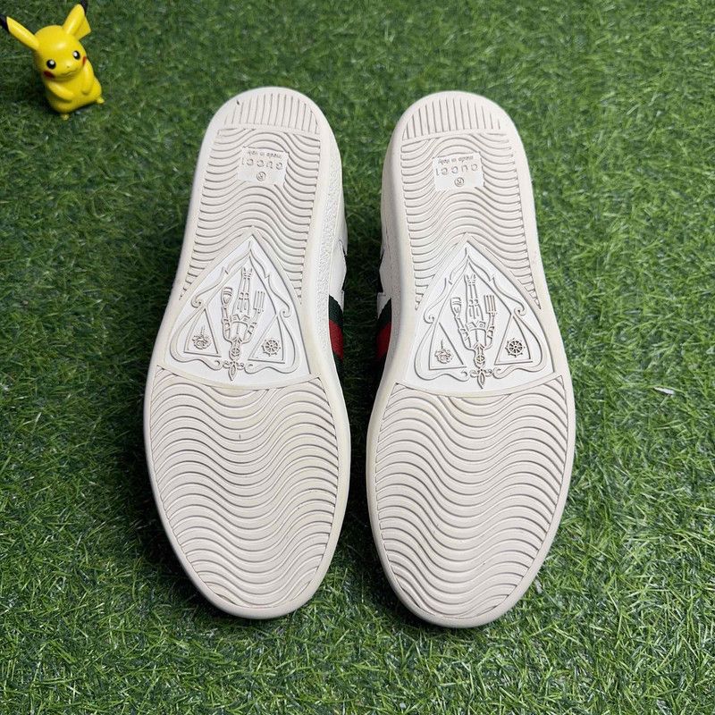 Gucci Gucci Ace Leather Star Low-Top Sneakers 0079 Size US 6 / IT 36 - 4 Thumbnail