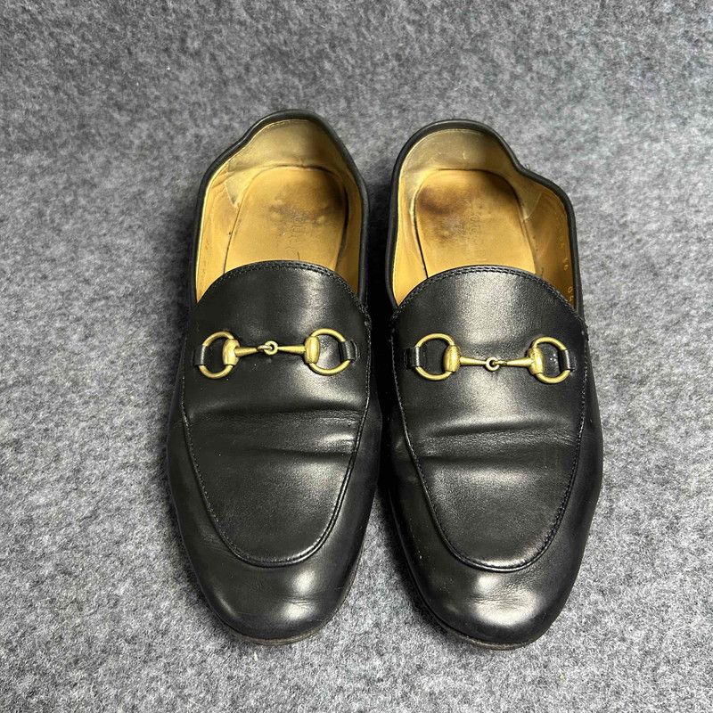 Gucci Gucci Jordaan Leather Loafers for Women 0079 Size US 5 / IT 35 - 2 Thumbnail