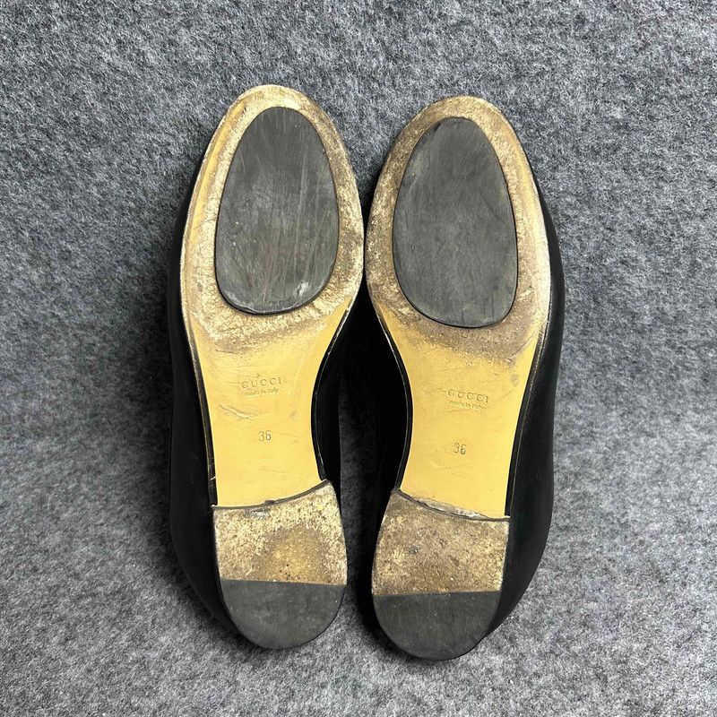 Gucci Gucci Jordaan Leather Loafers for Women 0079 Size US 5 / IT 35 - 4 Thumbnail