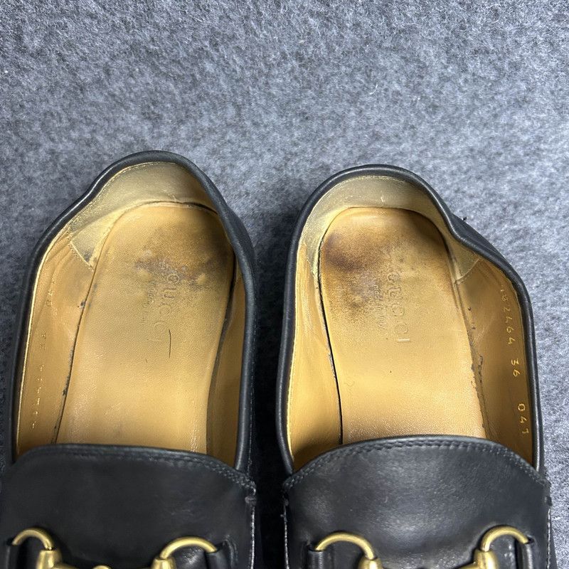 Gucci Gucci Jordaan Leather Loafers for Women 0079 Size US 5 / IT 35 - 6 Thumbnail