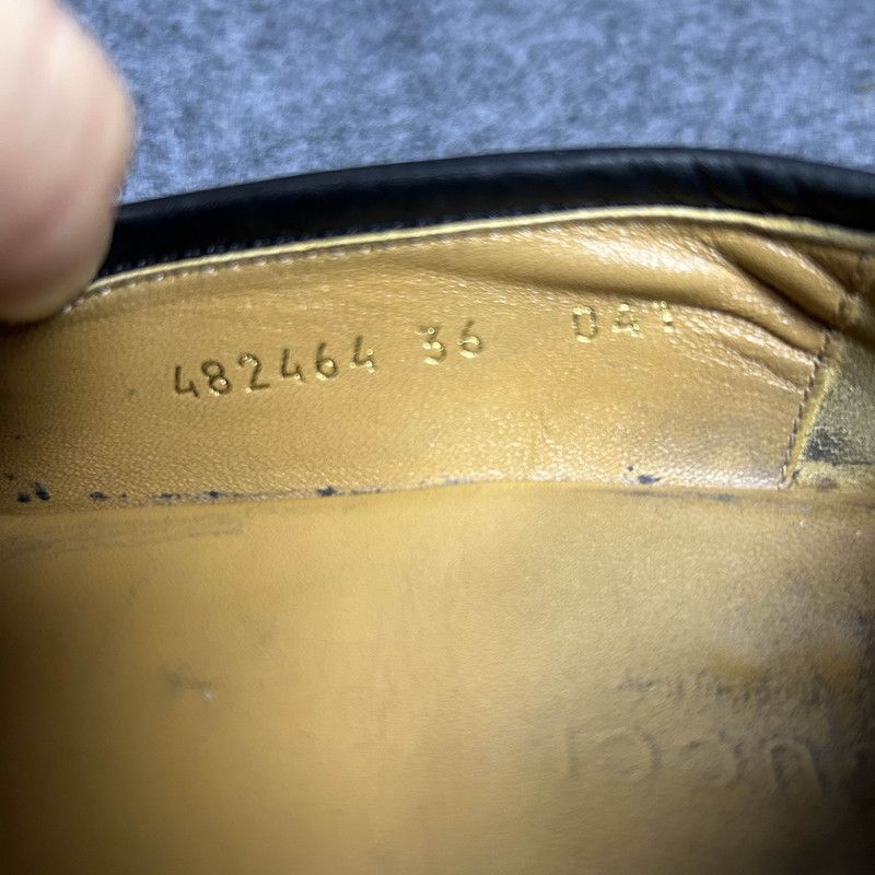 Gucci Gucci Jordaan Leather Loafers for Women 0079 Size US 5 / IT 35 - 5 Thumbnail