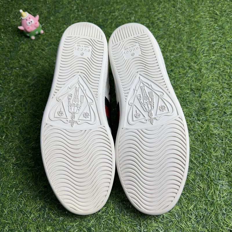 Gucci Gucci Ace Leather Star Low-Top Sneakers 0079 Size US 6 / IT 36 - 4 Thumbnail