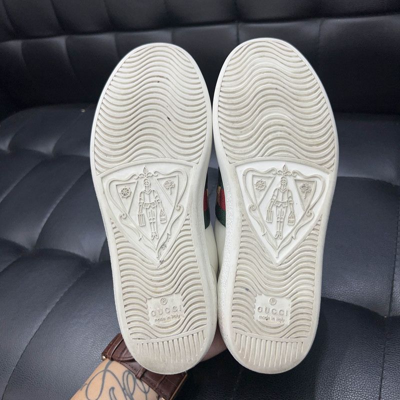 Gucci Gucci ACE Leather Embroidered Ladybug Sneakers 0079 Size US 4.5 / IT 34.5 - 4 Thumbnail