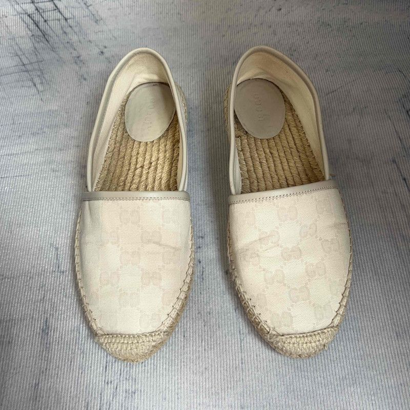 Gucci Gucci Monogram Signature Fisherman Flat Shoes 0079 Size US 6 / IT 36 - 2 Thumbnail