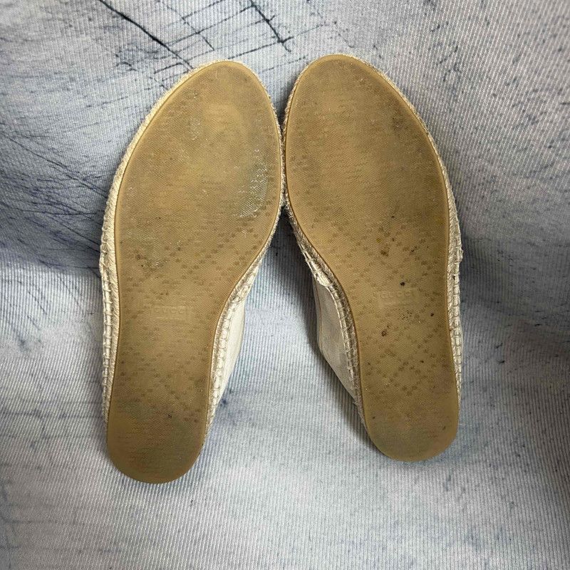 Gucci Gucci Monogram Signature Fisherman Flat Shoes 0079 Size US 6 / IT 36 - 4 Thumbnail
