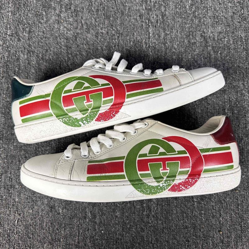 Gucci Gucci Ace Interlocking Low-Top Style Sneakers 0079 Size US 7.5 / IT 37.5 - 8 Thumbnail