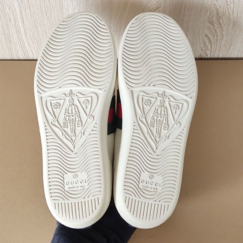 Gucci Gucci Ace Embroidered Floral Leather Sneakers 0079 Size US 5 / IT 35 - 4 Thumbnail