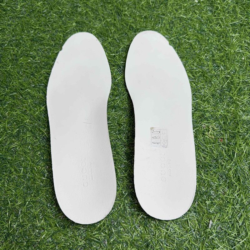 Gucci Gucci Ace White Sneakers with Red Green Stripes 0079 Size US 4.5 / IT 34.5 - 10 Thumbnail
