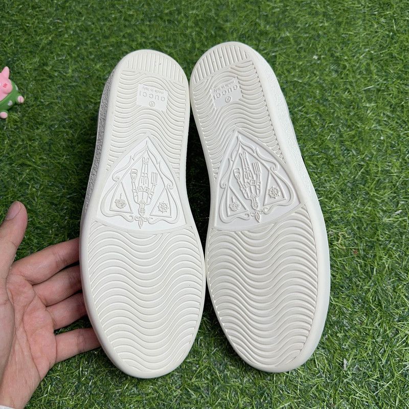Gucci Gucci Ace White Sneakers with Red Green Stripes 0079 Size US 4.5 / IT 34.5 - 4 Thumbnail