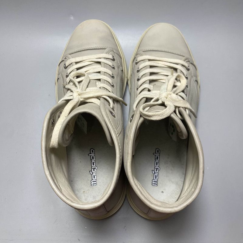 Gucci Gucci Stylish Gray Leather High-Top Sneakers 0079 Size US 9 / IT 39 - 8 Thumbnail